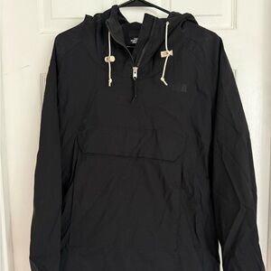 The North Face Men's Lightweight Black Canvas Anorak (L)